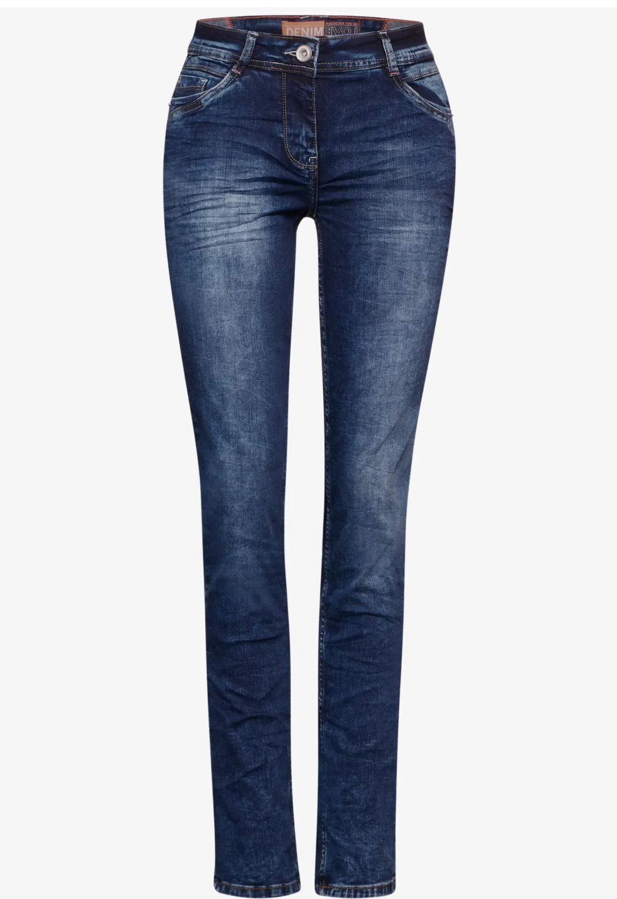 377687- Scarlet Mid Blue Jeans - Cecil