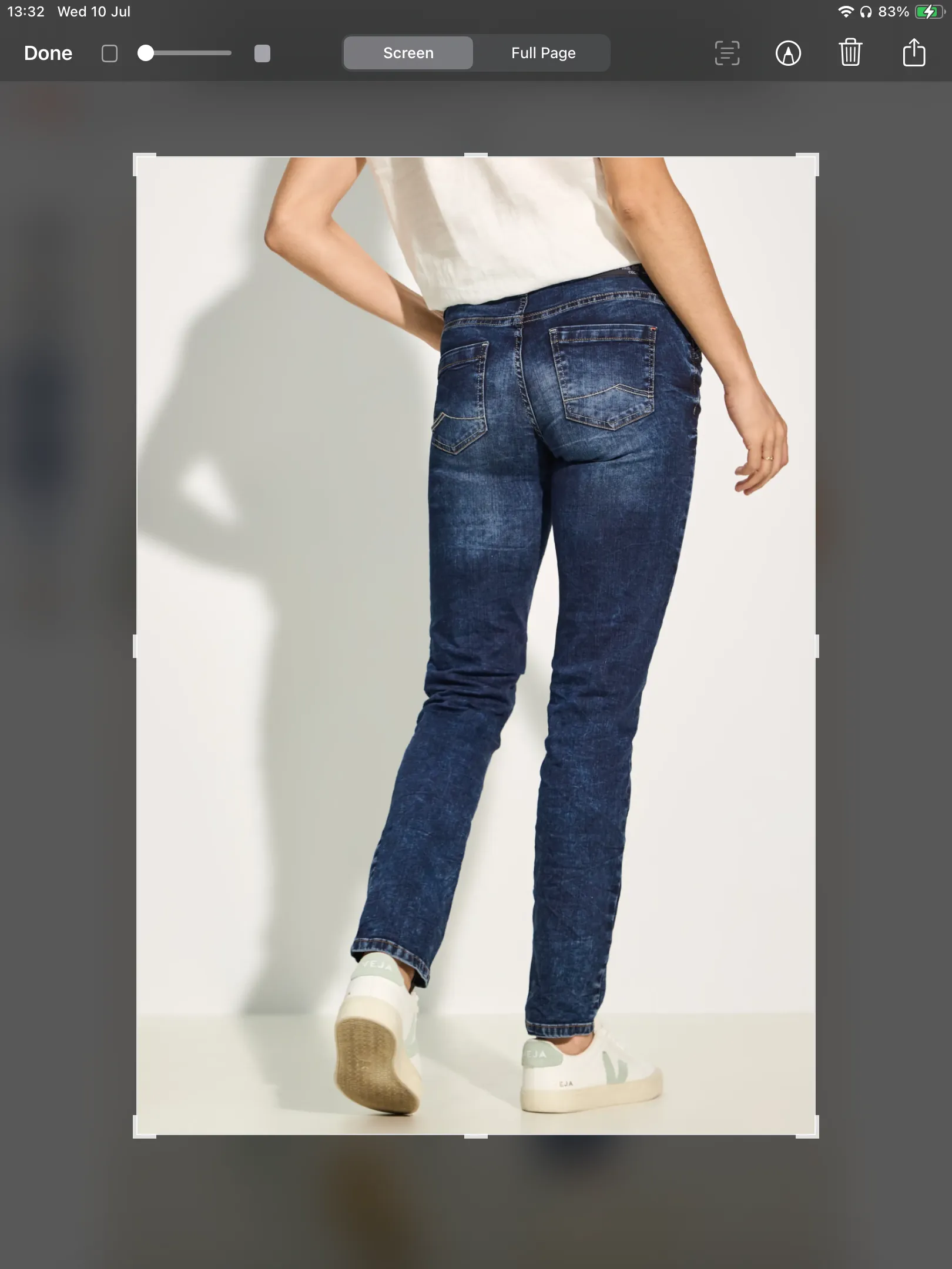 377687- Scarlet Mid Blue Jeans - Cecil