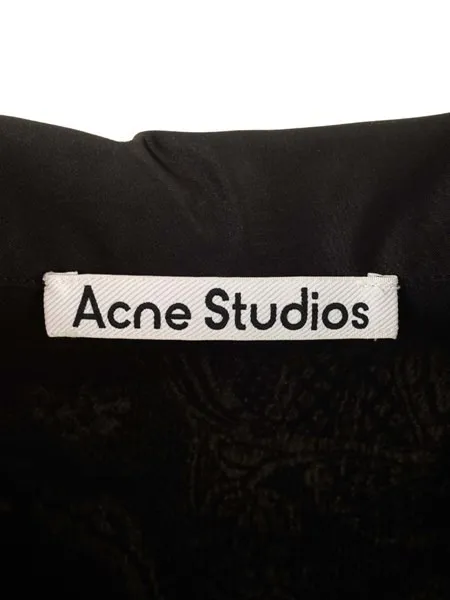 Acne Studios  |Button-down Flower Patterns Street Style Short Sleeves Logo