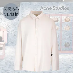 Acne Studios  |Button-down Street Style Long Sleeves Plain Cotton Logo