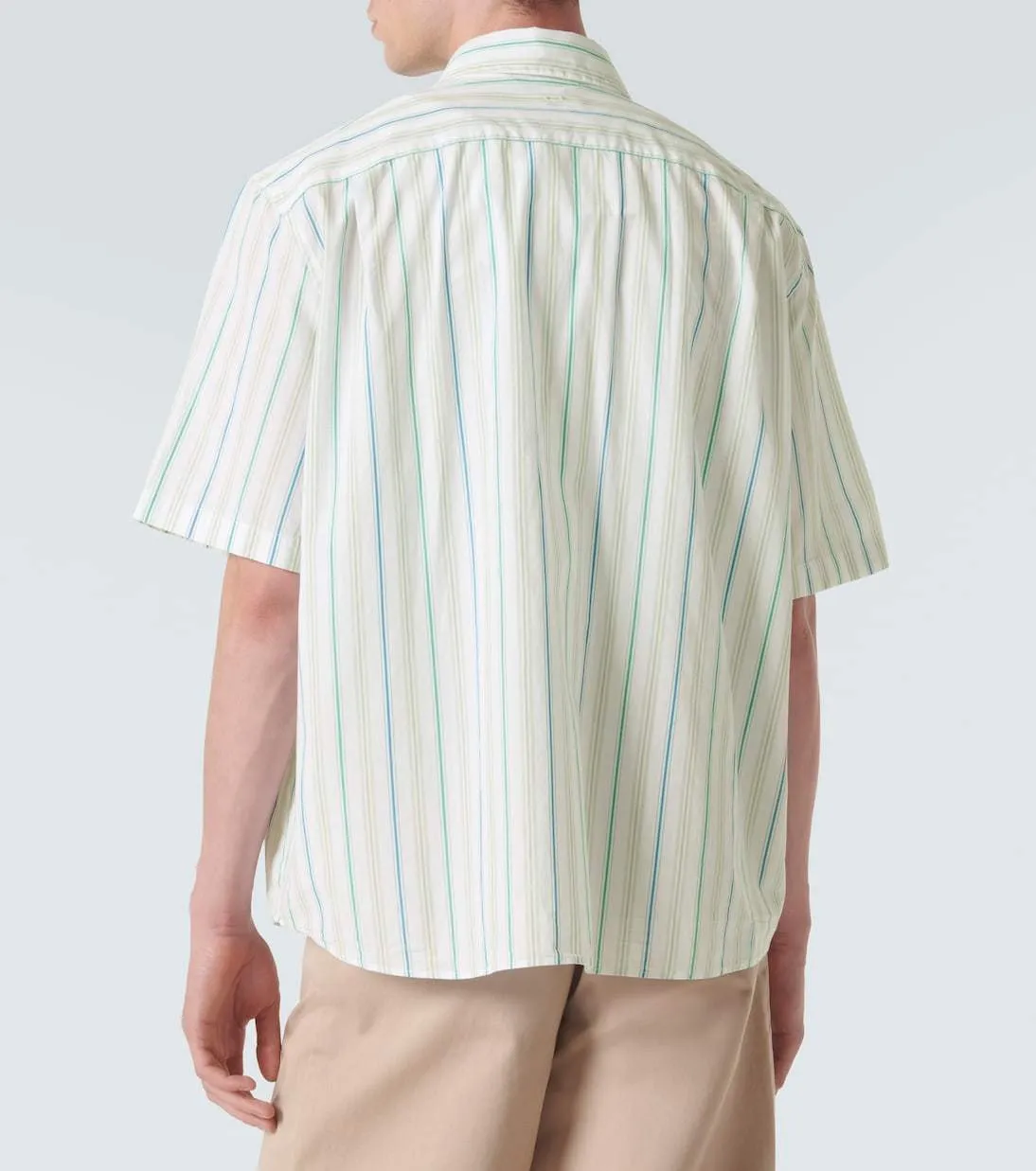 Acne Studios  |Button-down Stripes Street Style Cotton Short Sleeves Bridal