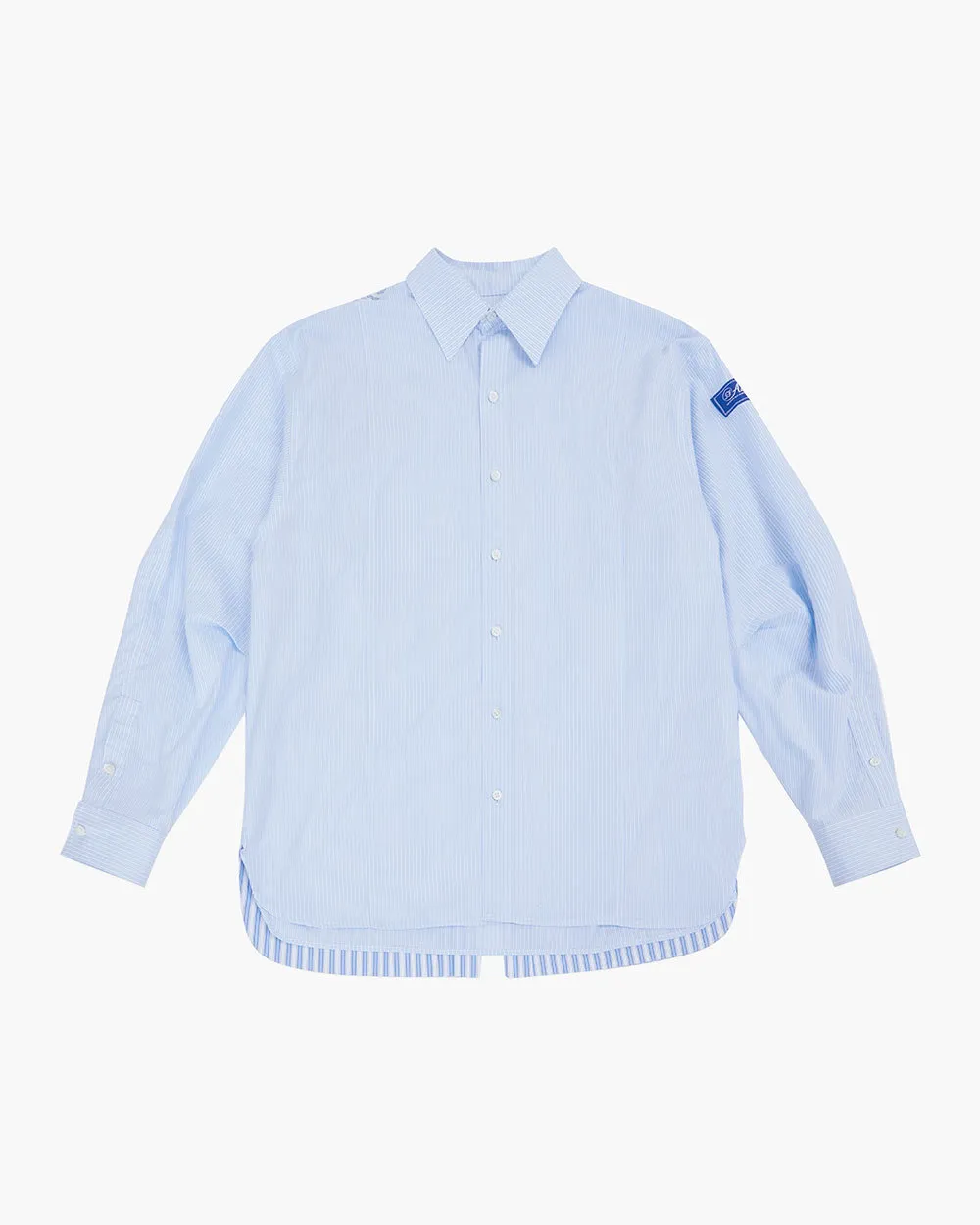 ADERERROR  |Button-down Stripes Unisex Street Style Long Sleeves Cotton