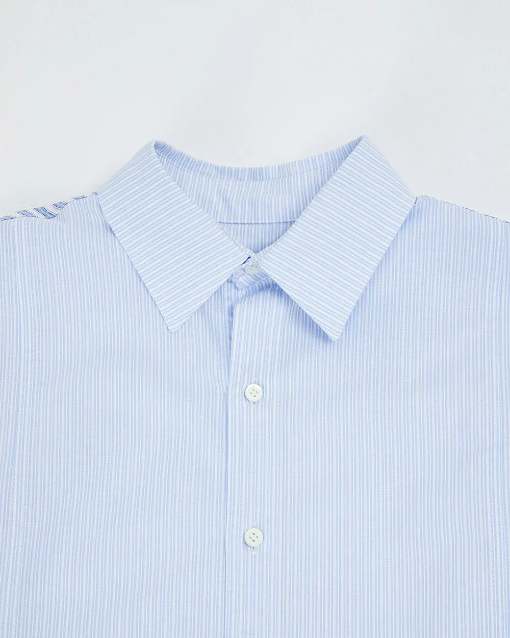 ADERERROR  |Button-down Stripes Unisex Street Style Long Sleeves Cotton