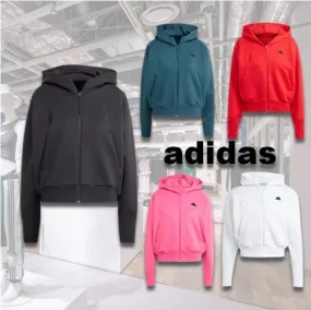 adidas  |Street Style Long Sleeves Plain Cotton Logo