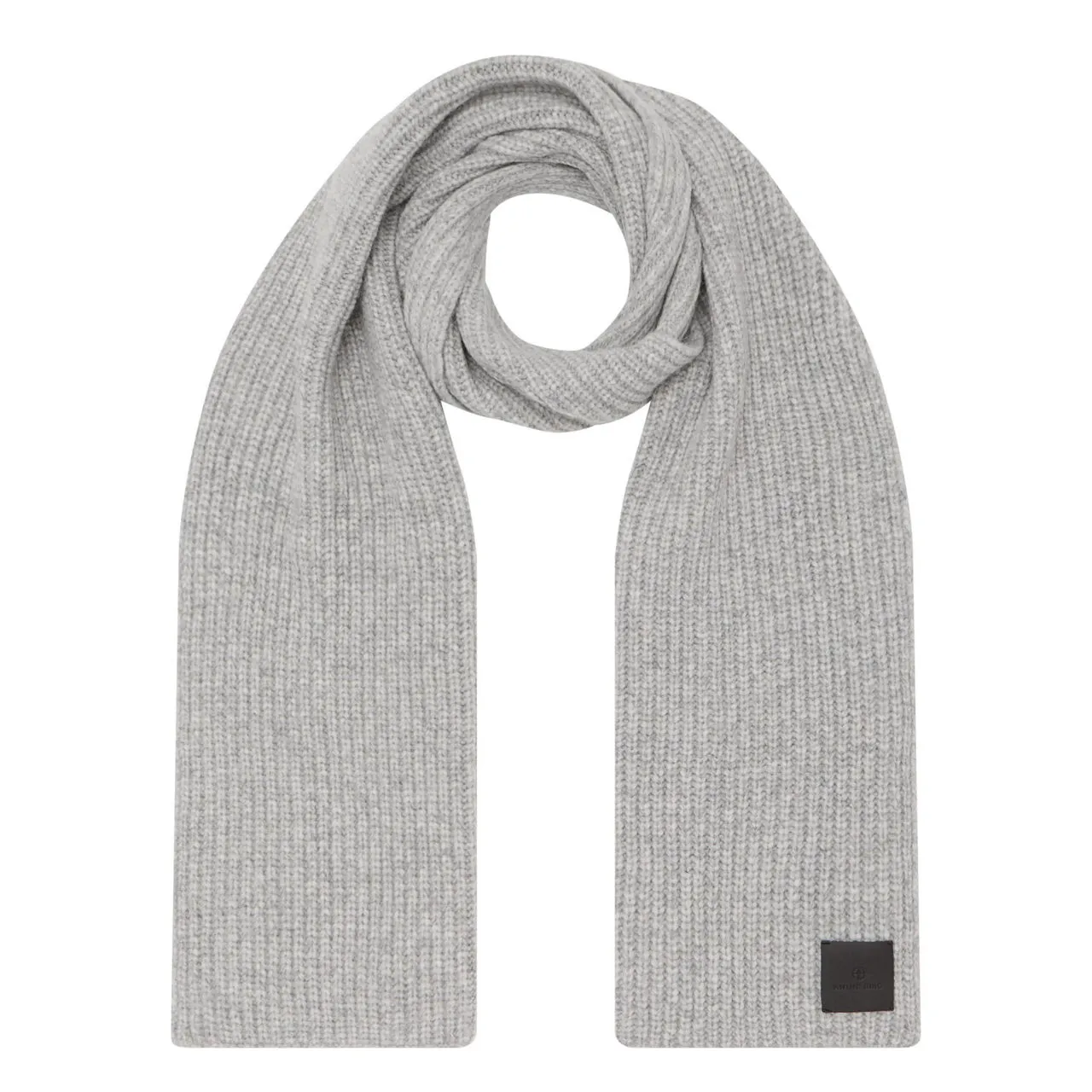 ANINE BING Hannah Knitted Wrap Scarf - Light Heather Grey