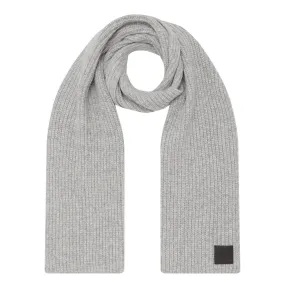 ANINE BING Hannah Knitted Wrap Scarf - Light Heather Grey