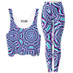 Aquarius Crop Top and Leggings Combo