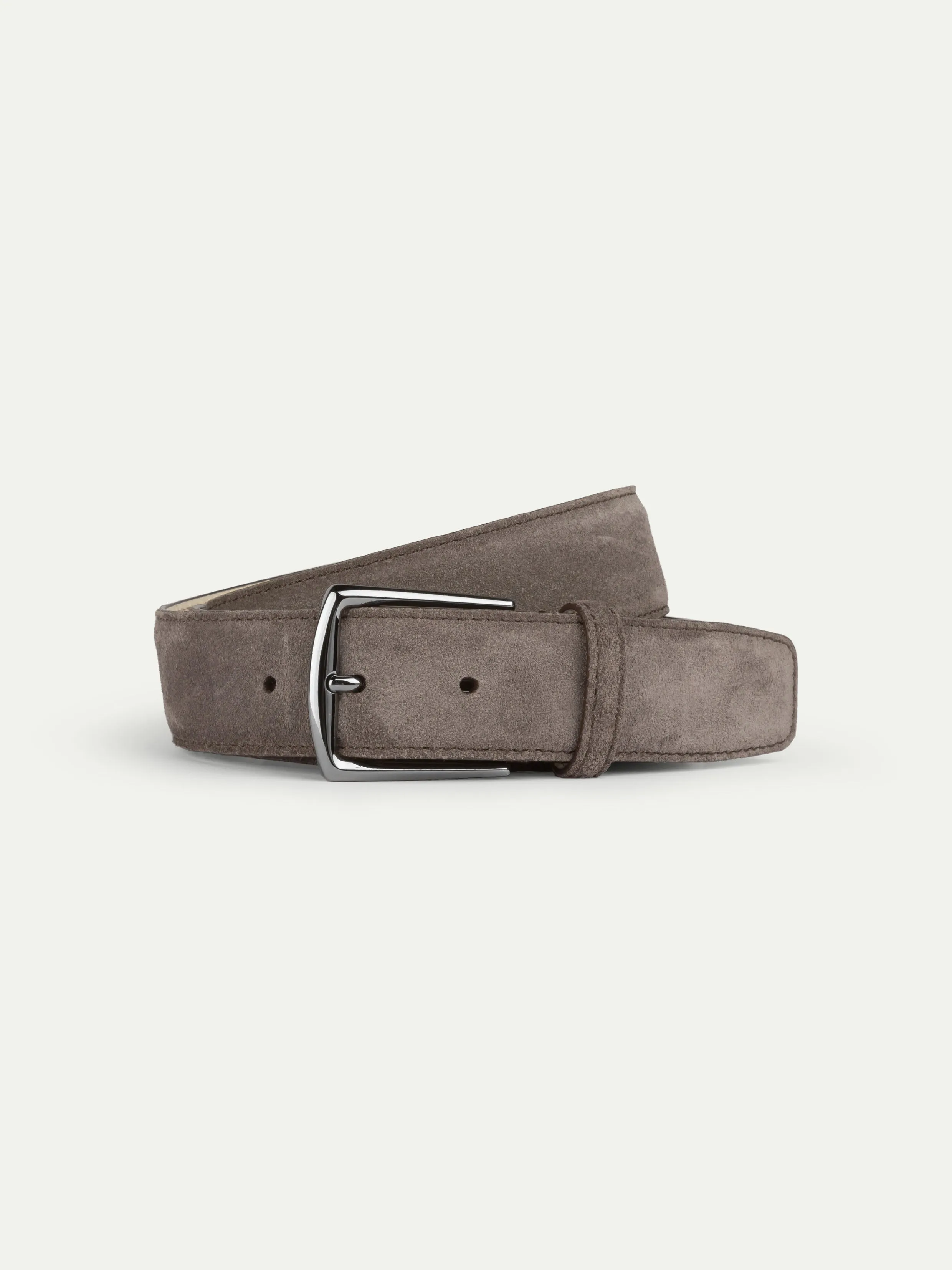 Ash Grey Suede Belt