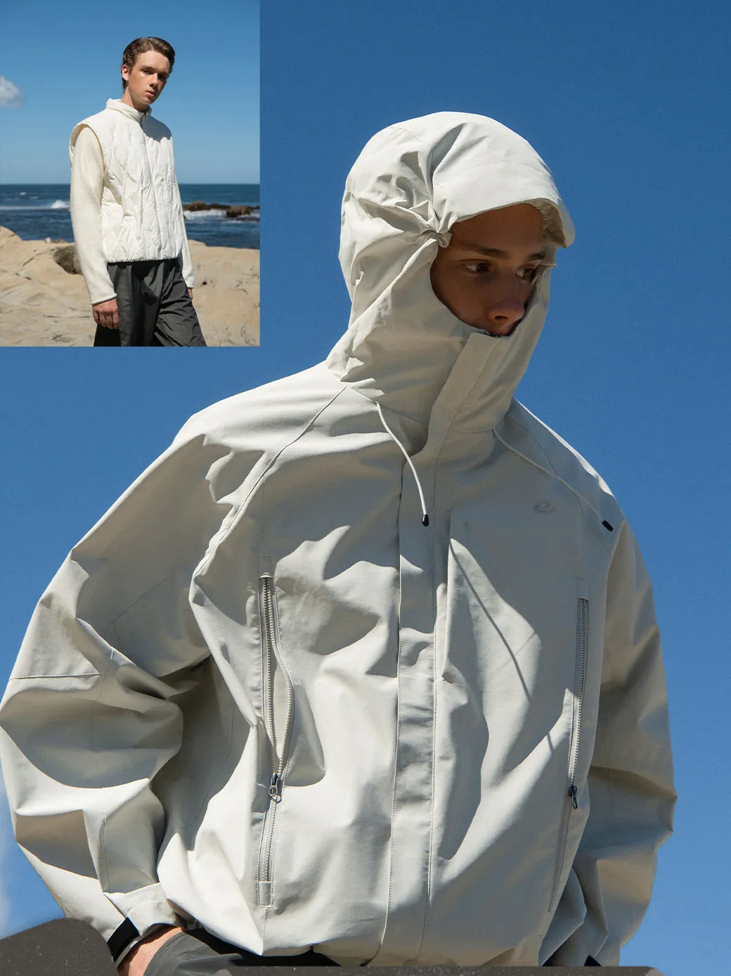 Ashore Shop Evi down liner removable three-in-one jacket for men in Spring autumn and winter