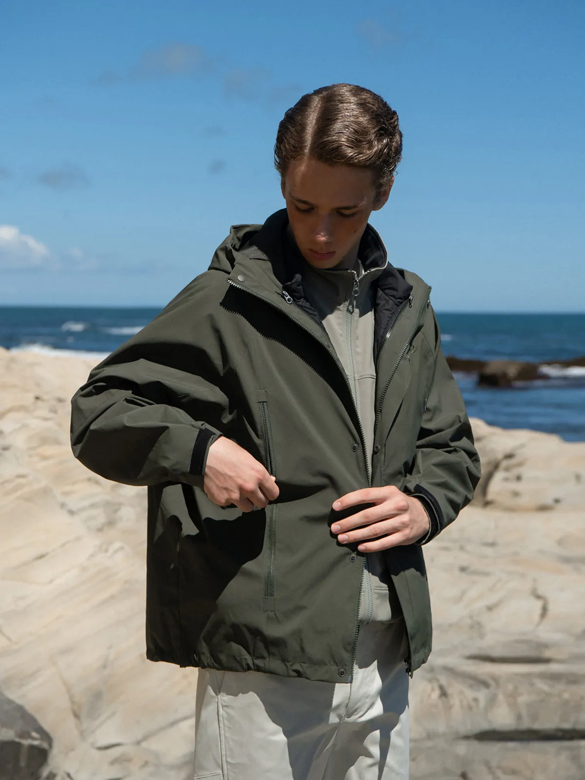 Ashore Shop Evi down liner removable three-in-one jacket for men in Spring autumn and winter