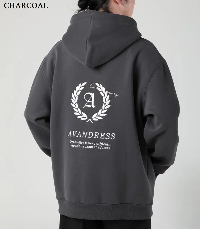 AVANDRESS  |Unisex Street Style Long Sleeves Oversized Logo