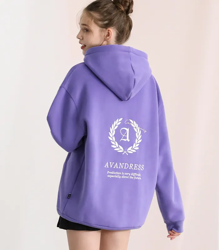 AVANDRESS  |Unisex Street Style Long Sleeves Oversized Logo