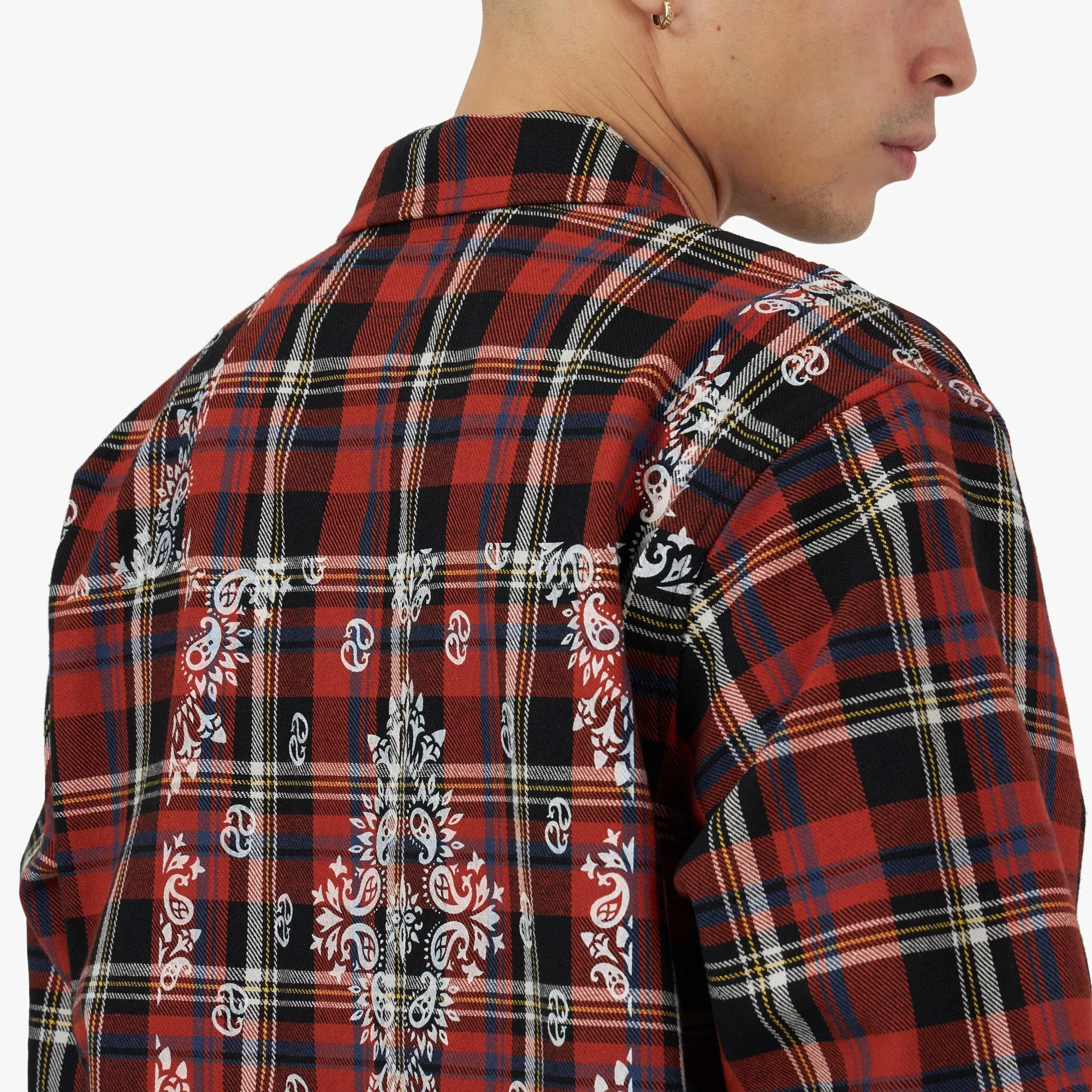 Awake NY Paisley Flannel Shirt Black / Multi