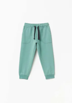 Basic Joggers With Pockets - Green