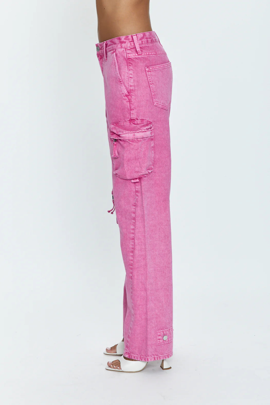 BOBBIE PINK UTILITY DENIM