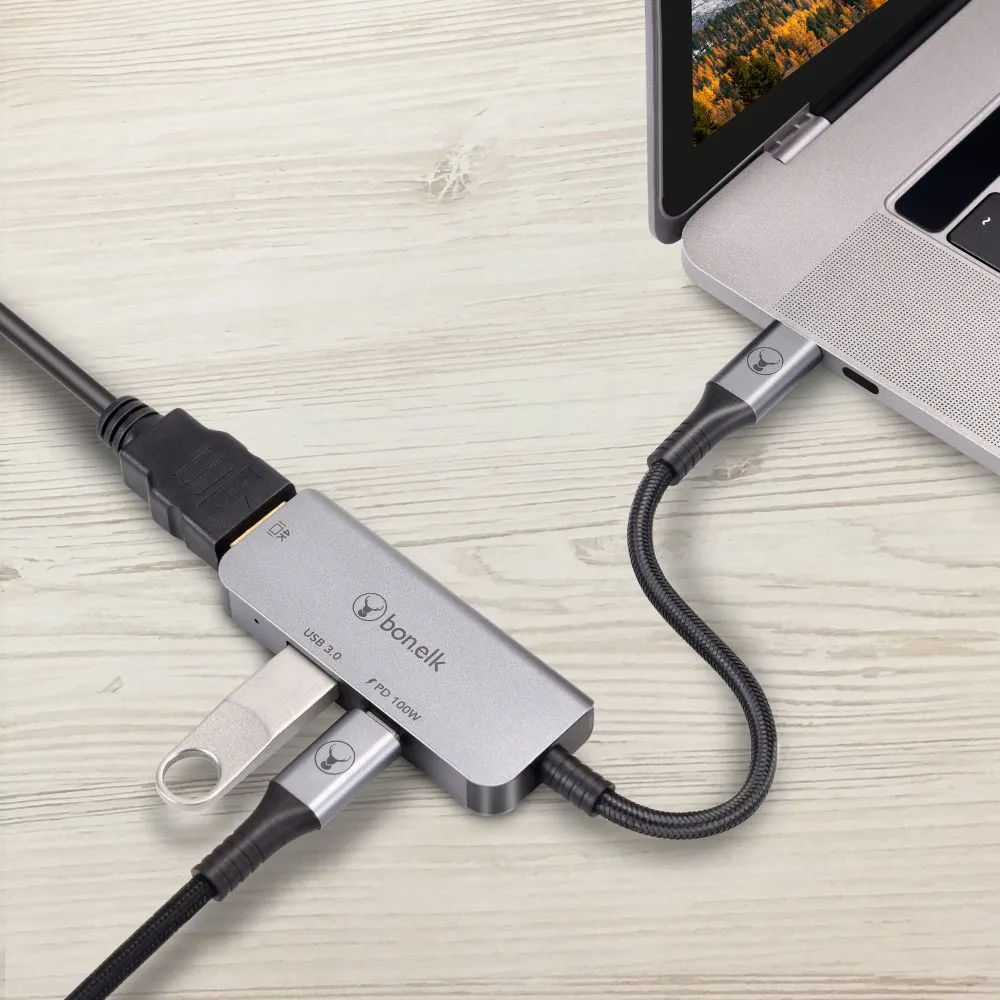 Bonelk Long-Life 3-in-1 Multiport Hub