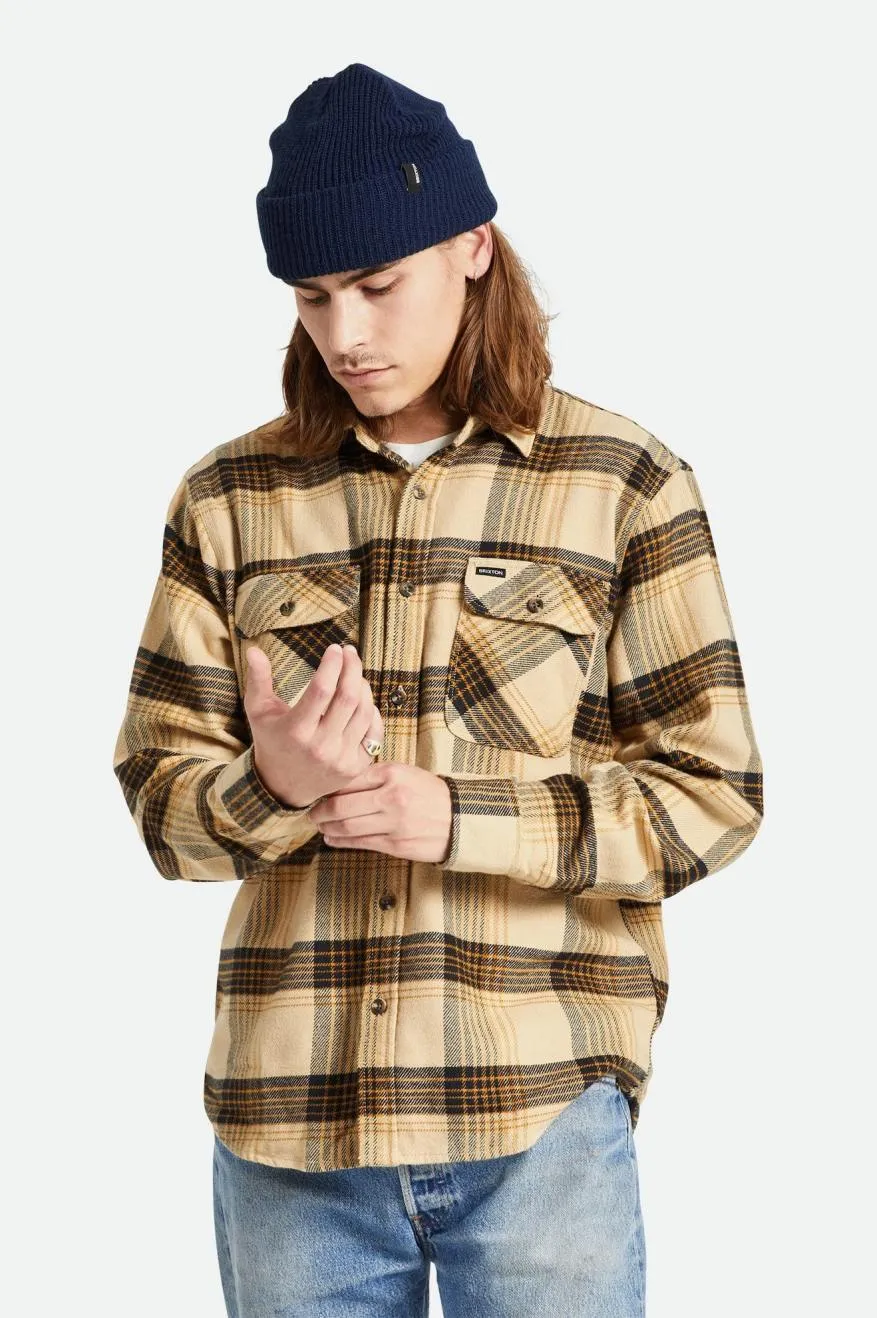 Bowery Flannel - Sand/Black