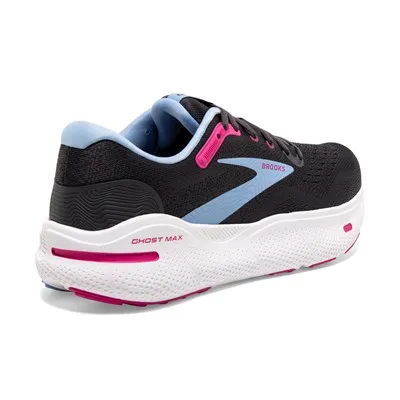 Brooks Women’s Ghost Max Athletic Shoes-Ebony/Open Air/Lilac Rose