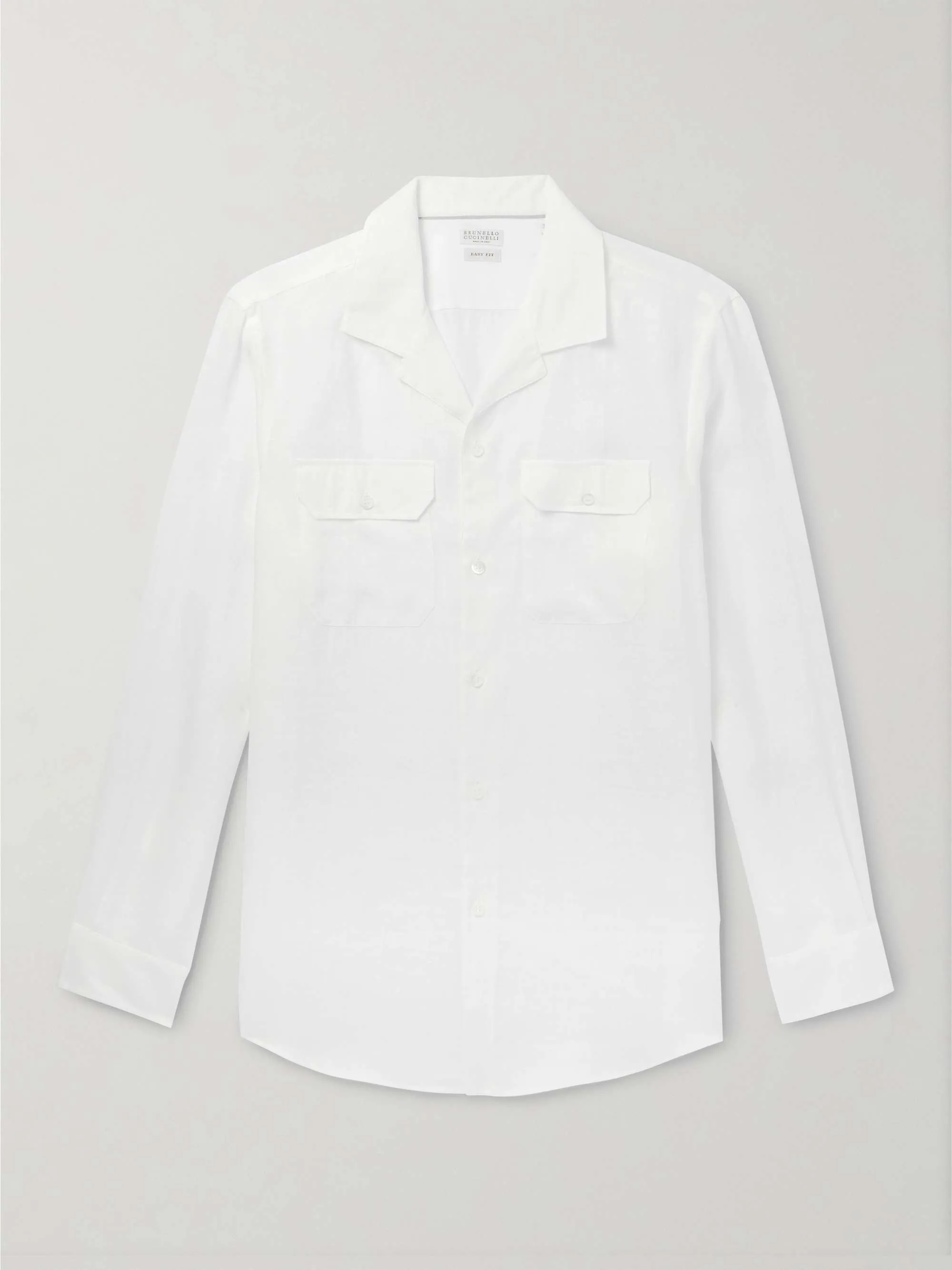 BRUNELLO CUCINELLI  |Button-down Linen Street Style Long Sleeves Plain Bridal