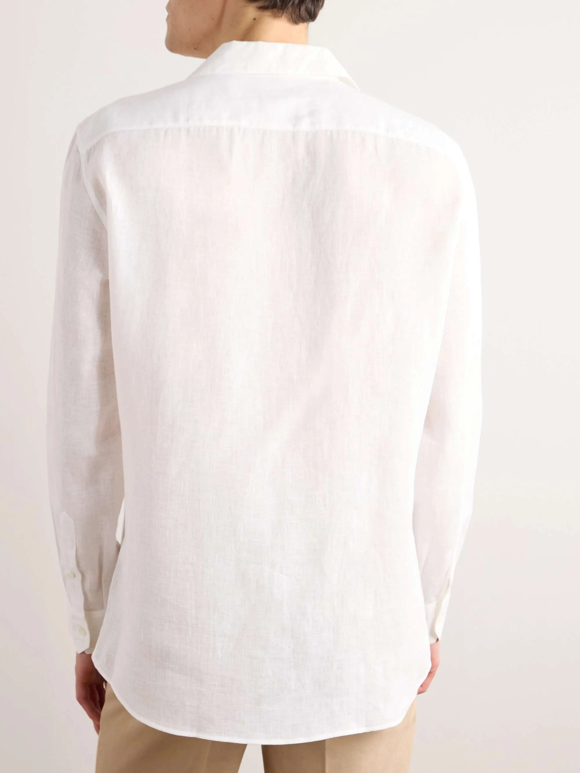 BRUNELLO CUCINELLI  |Button-down Linen Street Style Long Sleeves Plain Bridal