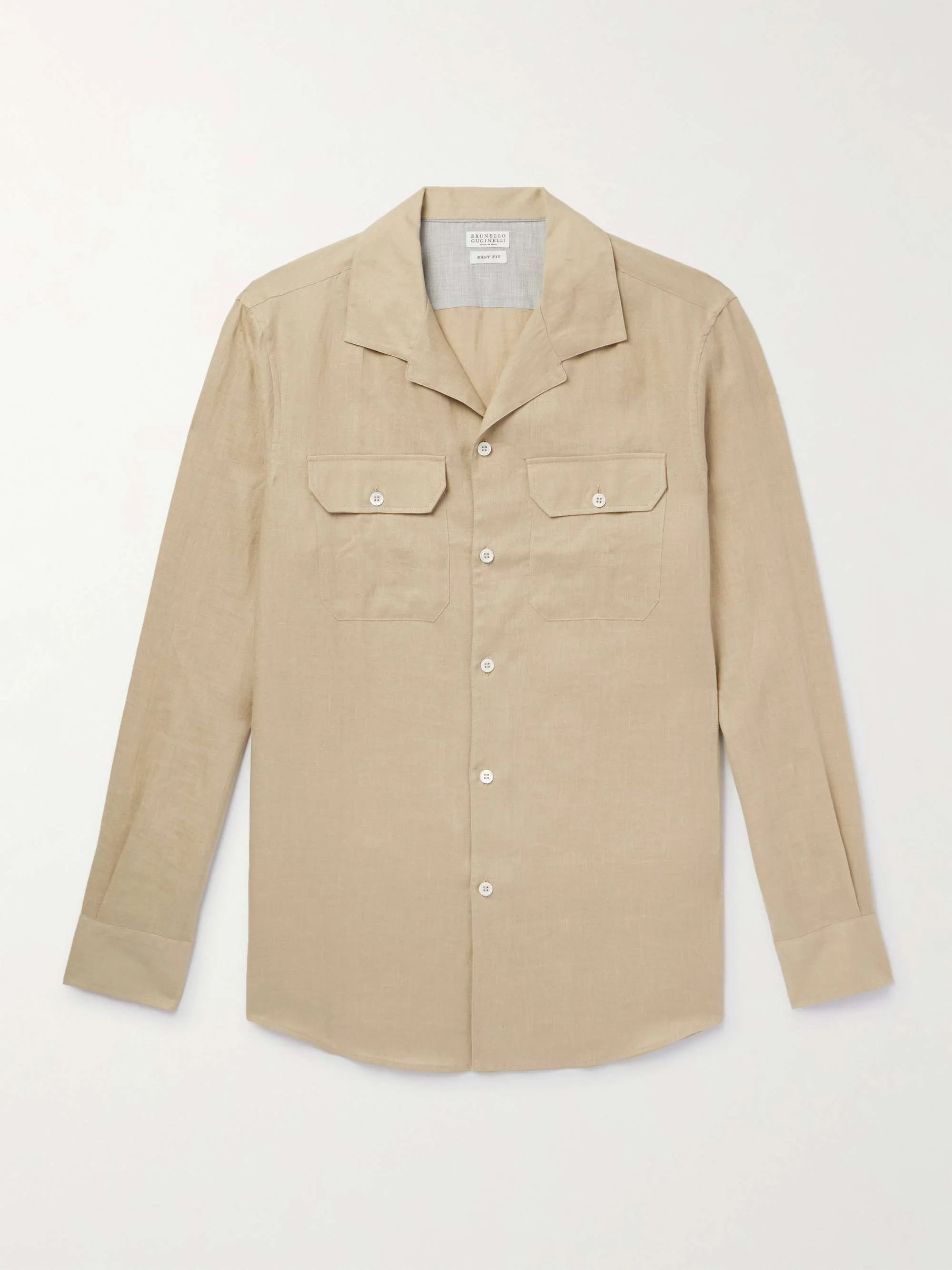 BRUNELLO CUCINELLI  |Button-down Linen Street Style Long Sleeves Plain Bridal