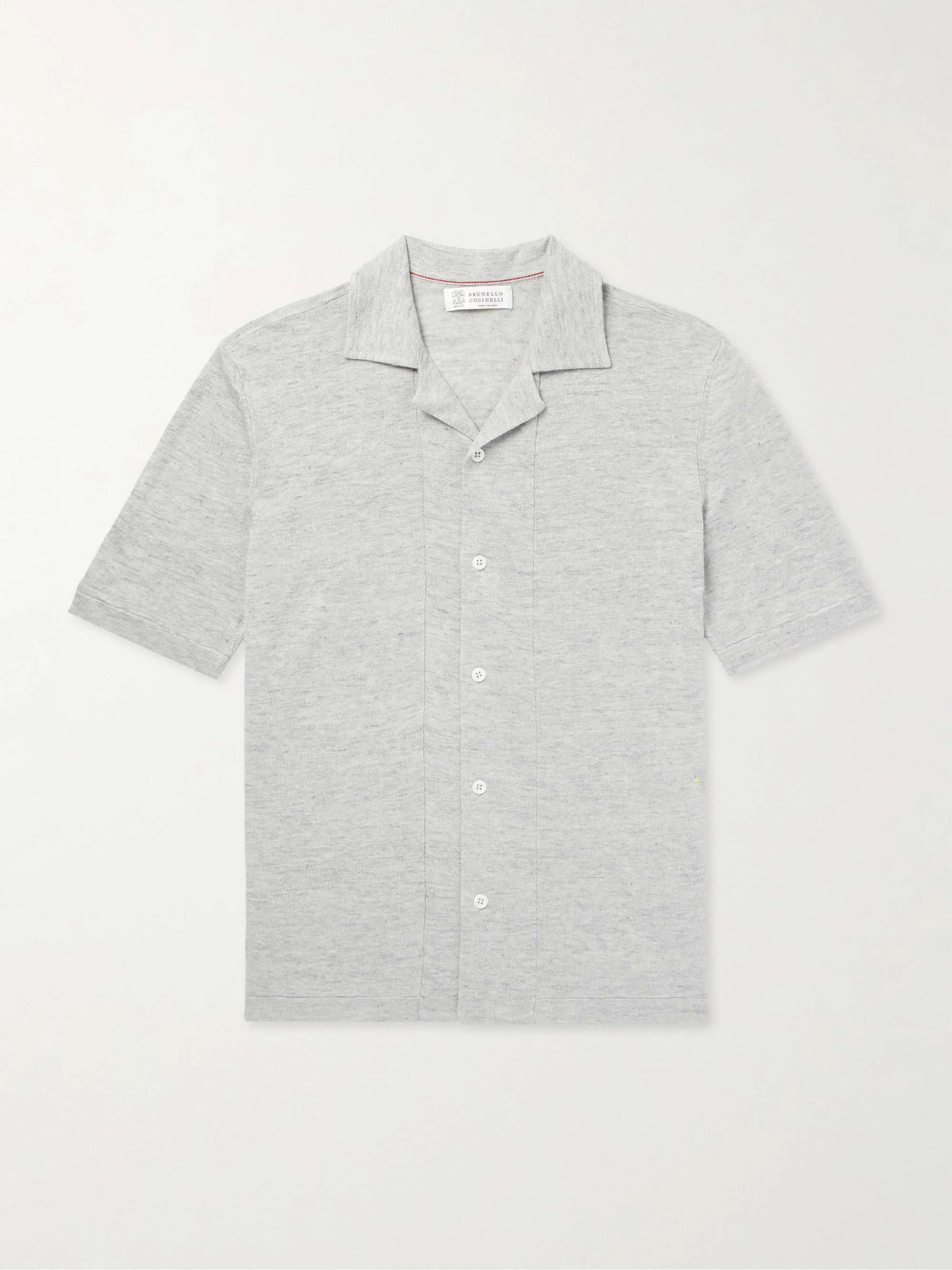 BRUNELLO CUCINELLI  |Button-down Linen Street Style Plain Cotton Short Sleeves