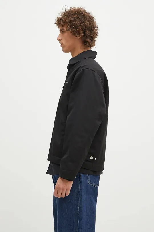 Carhartt WIP jacket Module Script Jacket men's black color I033763.0D201