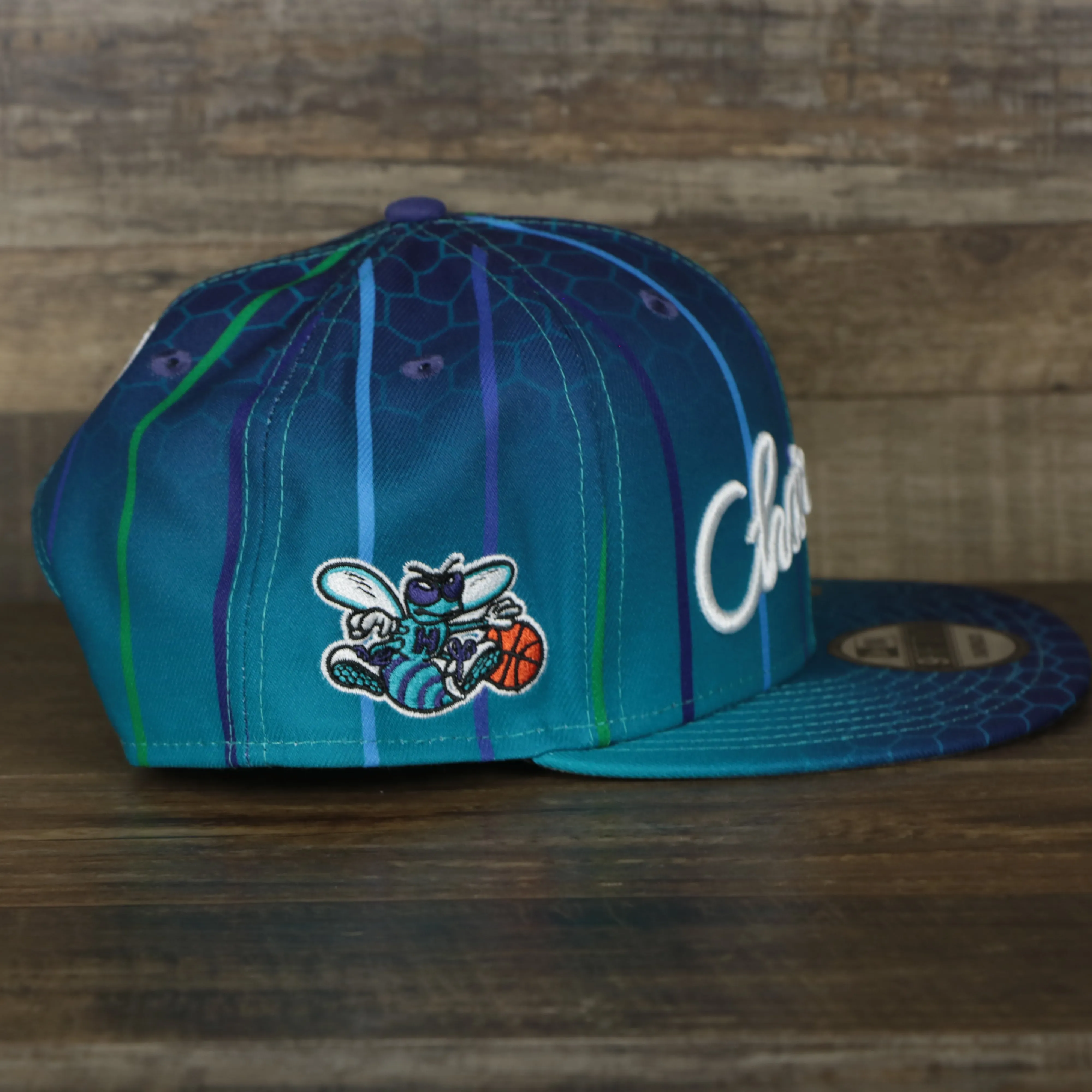 Charlotte Hornets 2021 Retro City Edition Gray Bottom 9Fifty Snapback | Blue