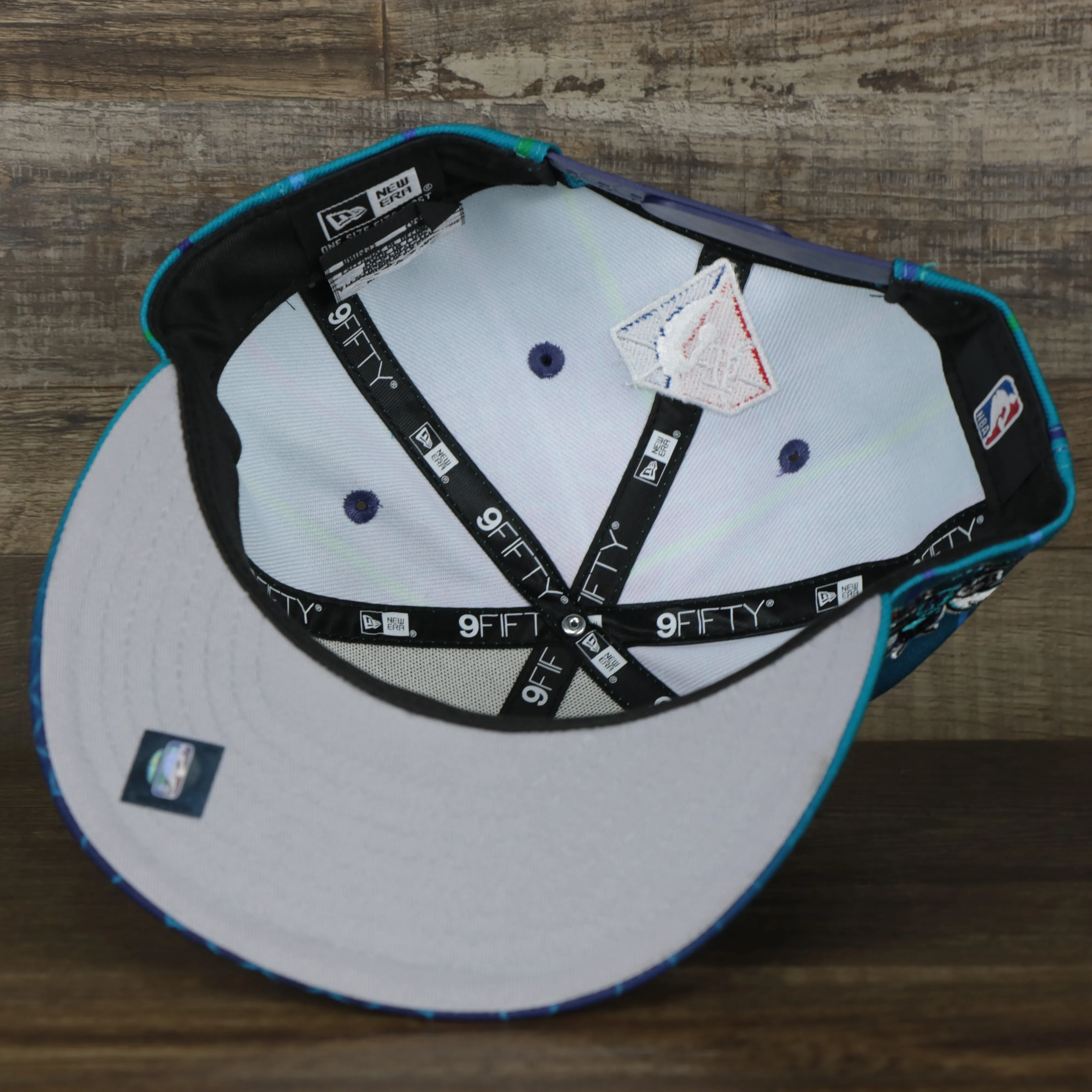 Charlotte Hornets 2021 Retro City Edition Gray Bottom 9Fifty Snapback | Blue