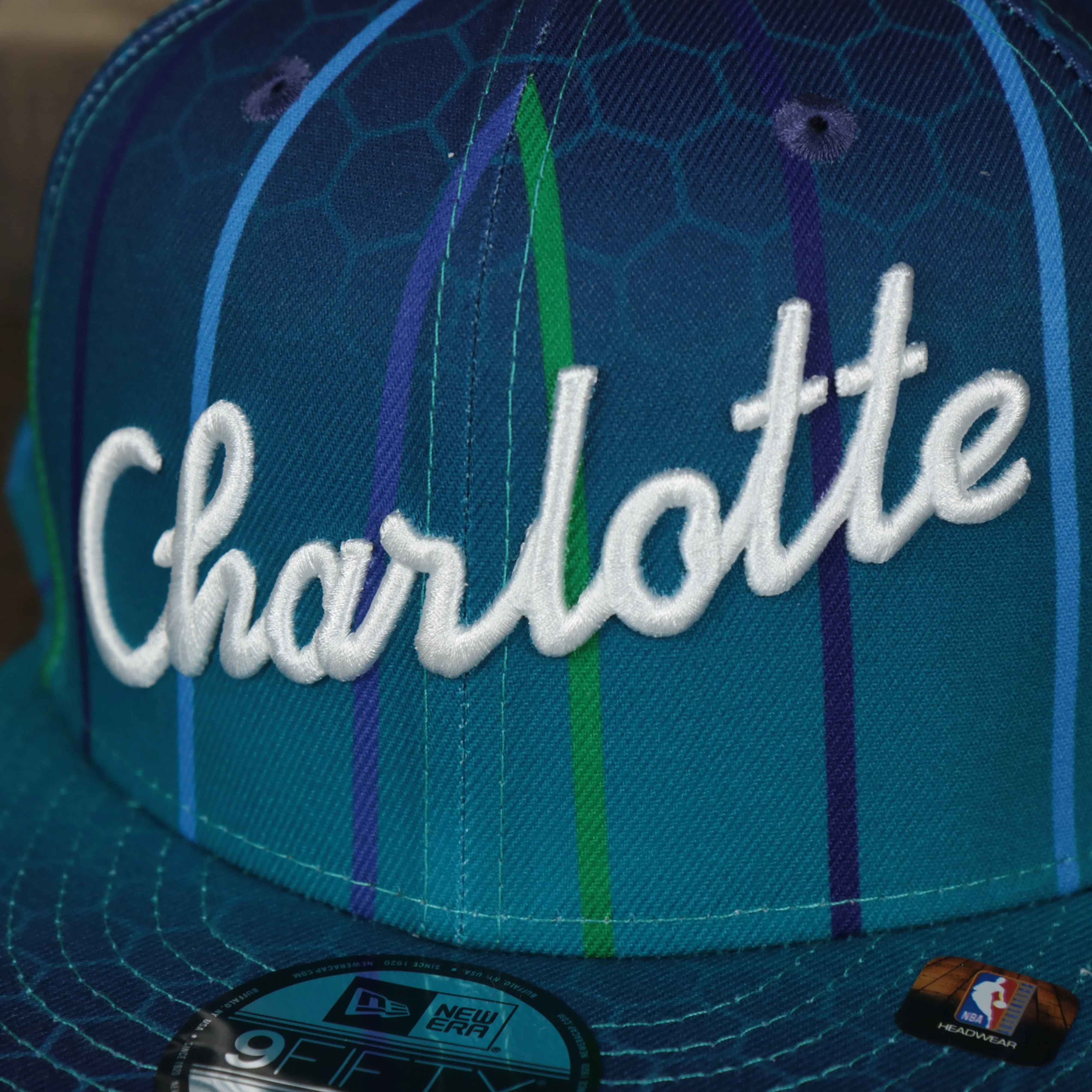 Charlotte Hornets 2021 Retro City Edition Gray Bottom 9Fifty Snapback | Blue