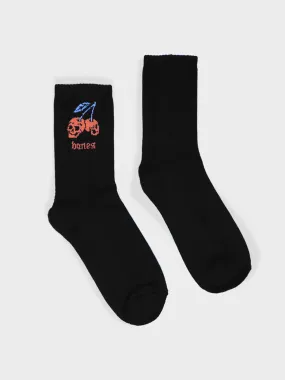 CHERRY BOMB SOCKS - BLACK