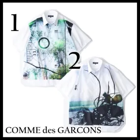 COMME des GARCONS  |Button-down Street Style Cotton Short Sleeves Designers