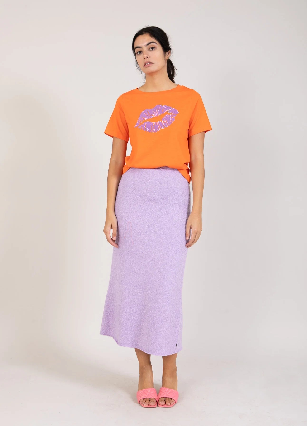 Coster Copenhagen - T-Shirt with Kissing Slips Mandarin