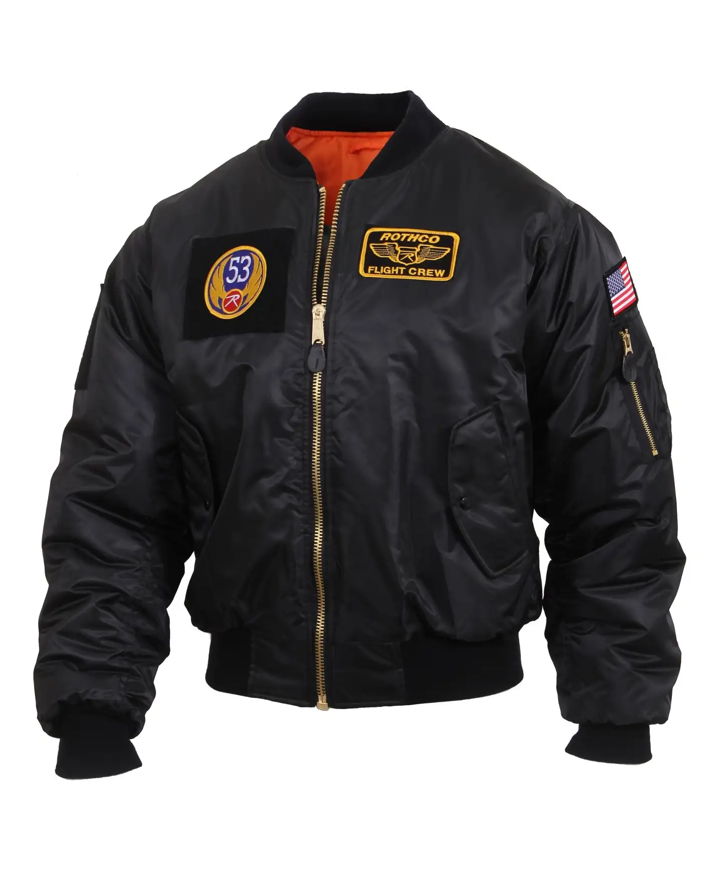 Crew Patches Black Bomber Jacket - William Jacket