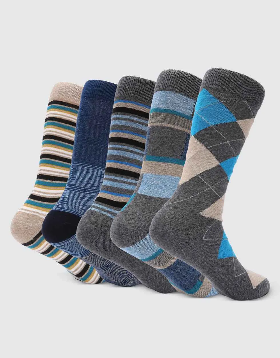 Dappled Iron Crew Socks 5 Pack