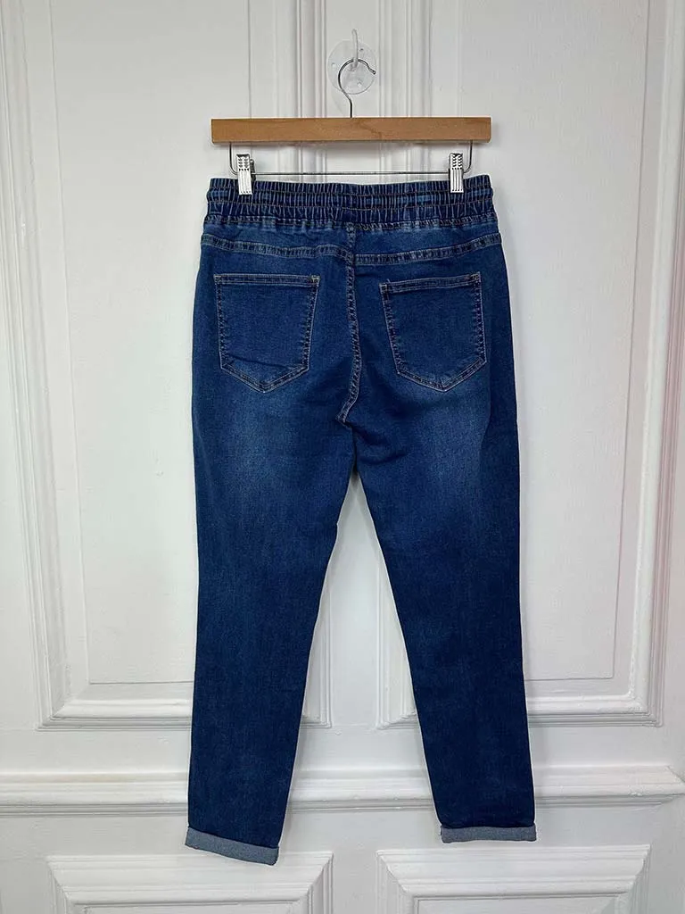 Denim Jogger Jeans - Classic Blue