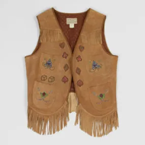 Double RL Ladies Limited Edition Hand Embroidered Leather Vests