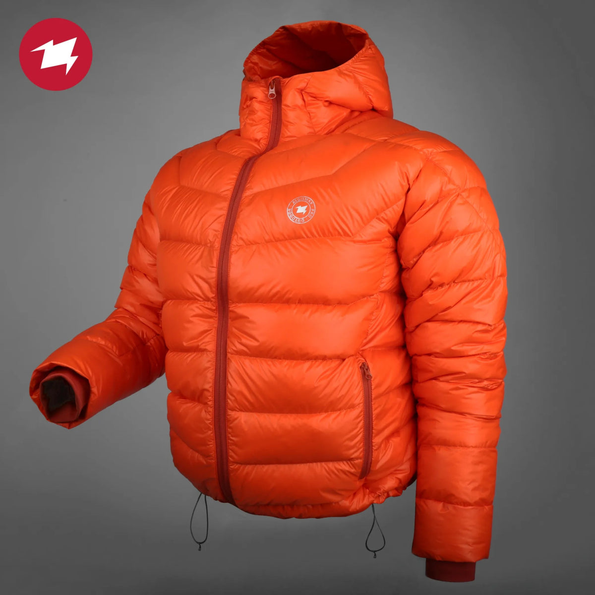 Doudoune de randonnée ultralight en duvet d'oie blanc 90% avec traitement imperméable DWR 800FP AEGISMAX - D-Jacket