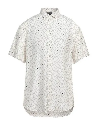 EMPORIO ARMANI  |Button-down Silk Street Style Short Sleeves Logo Shirts