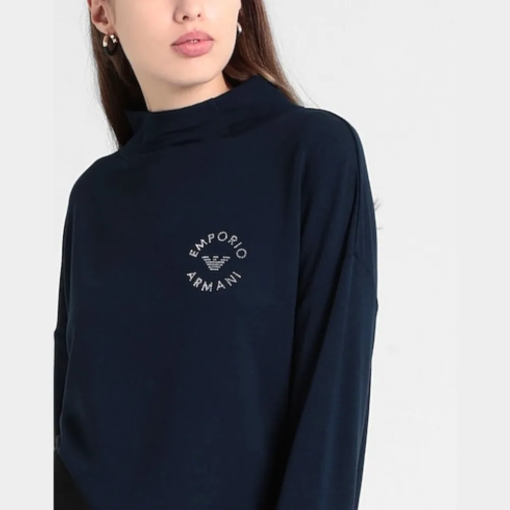 EMPORIO ARMANI  |Unisex Street Style Long Sleeves Plain Cotton Logo