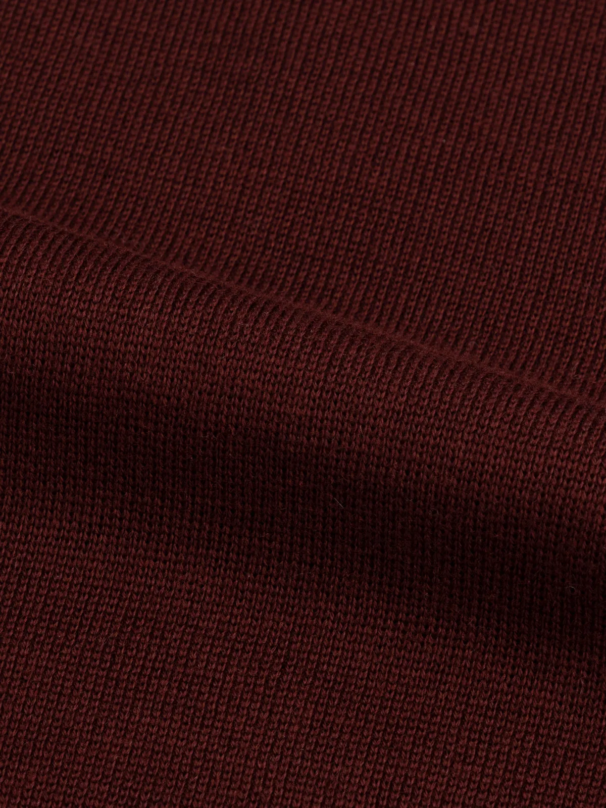 Extrafine Merino Knitted Shirt Burgundy