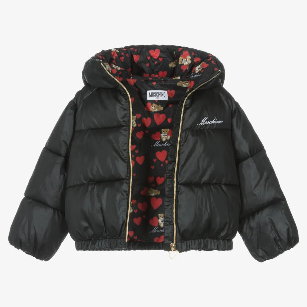  Girls Black Puffer Jacket