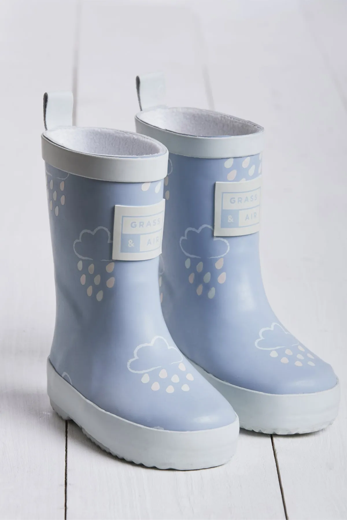 GRASS & AIR - Infant Colour Changing Wellies in Baby Blue