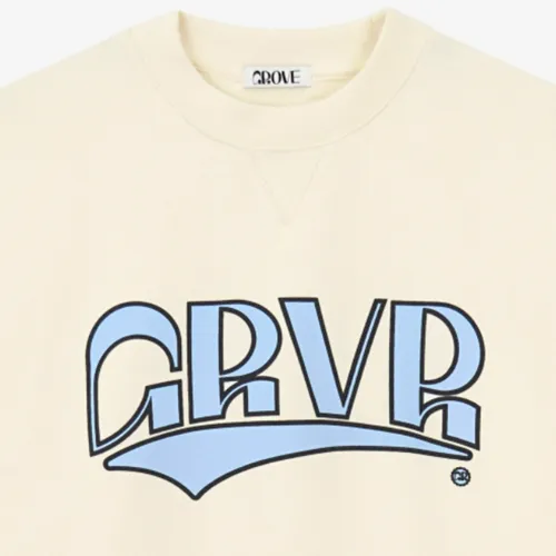 GROVE  |Unisex Street Style Collaboration Long Sleeves Logo