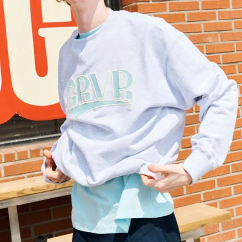 GROVE  |Unisex Street Style Collaboration Long Sleeves Logo