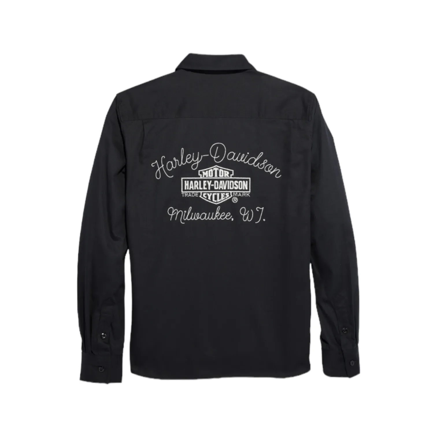 Harley Davidson  |Button-down Street Style Long Sleeves Plain Cotton Logo