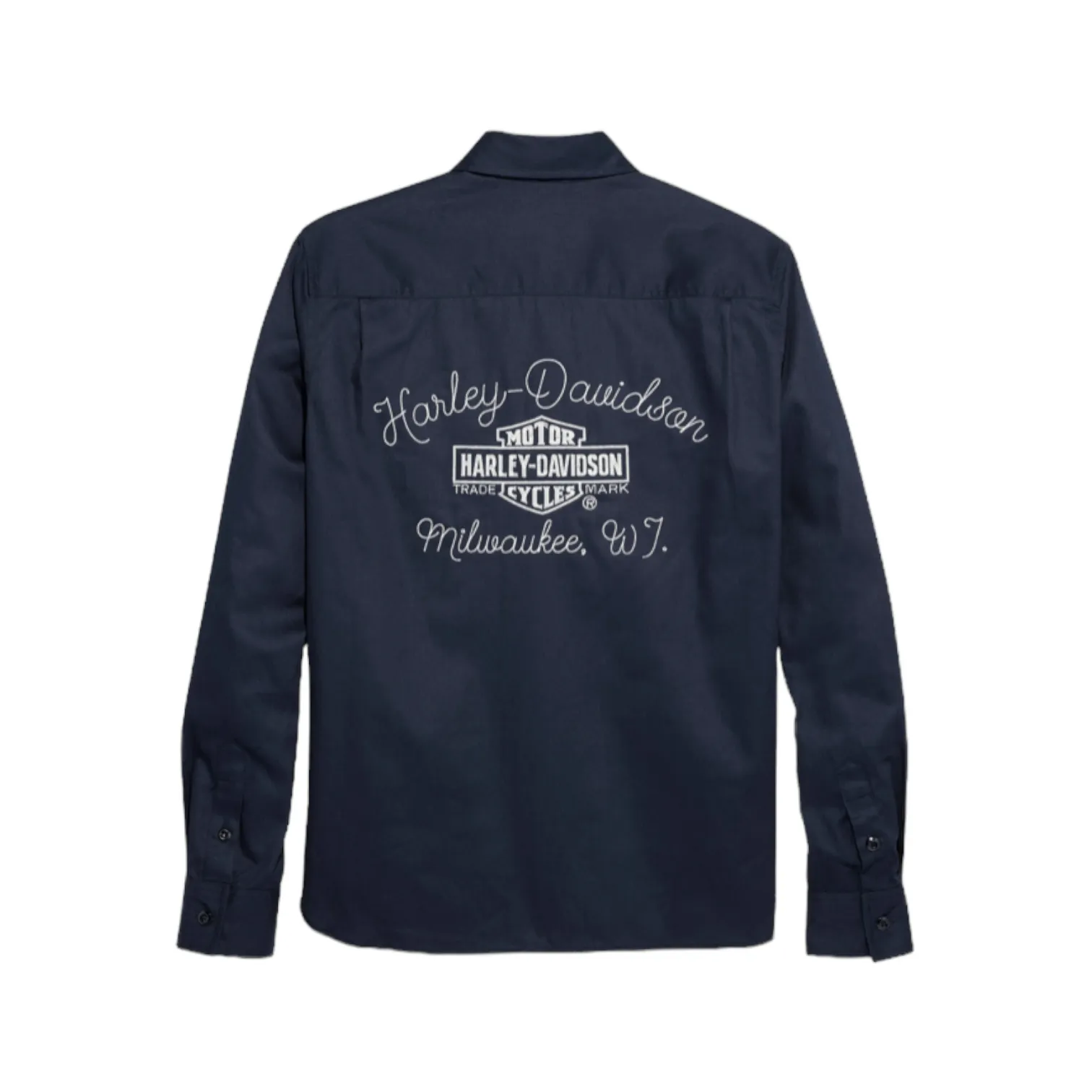 Harley Davidson  |Button-down Street Style Long Sleeves Plain Cotton Logo