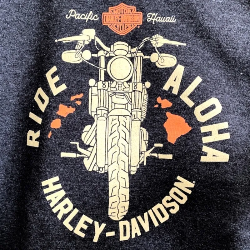 Harley Davidson  |Unisex Street Style Long Sleeves Plain Logo