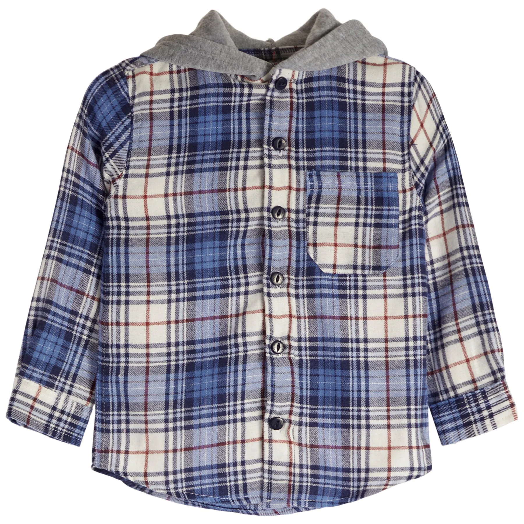 Hooded Flannel Shirt