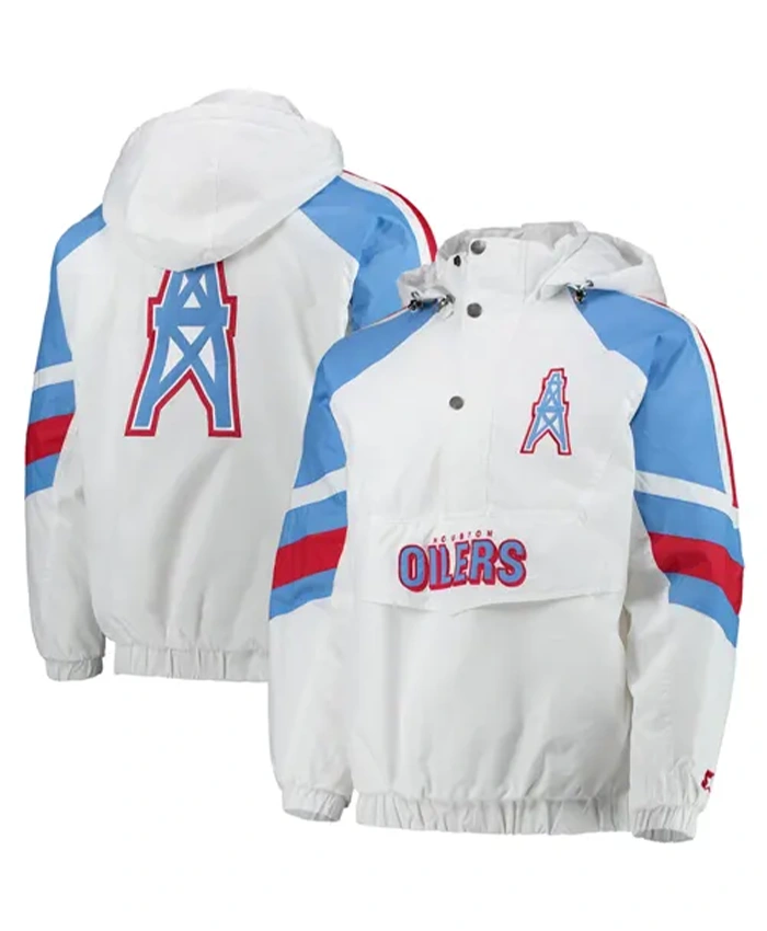 Houston Oilers Pullover Jacket - William Jacket